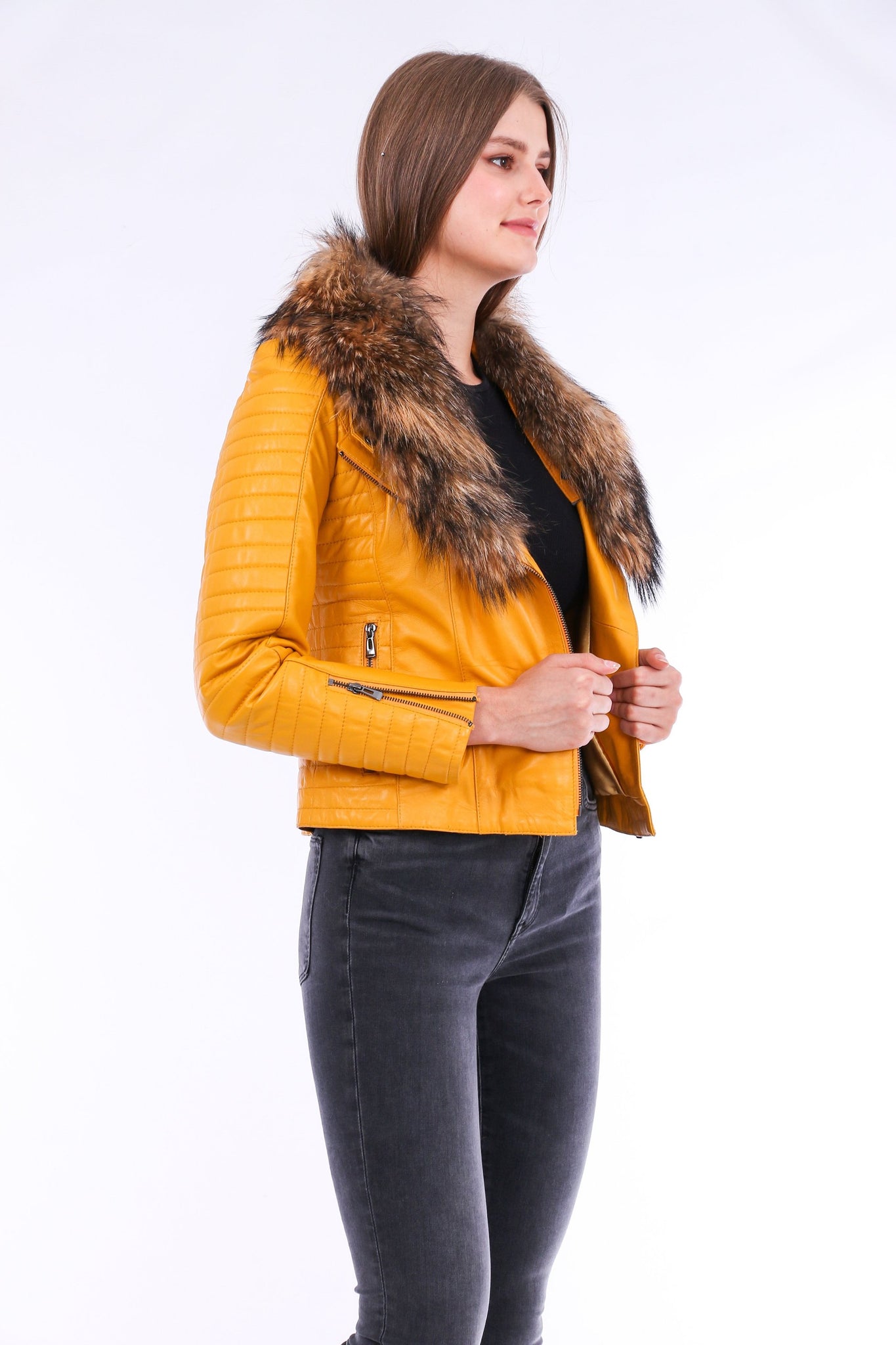 Cana Leather Biker Jacket