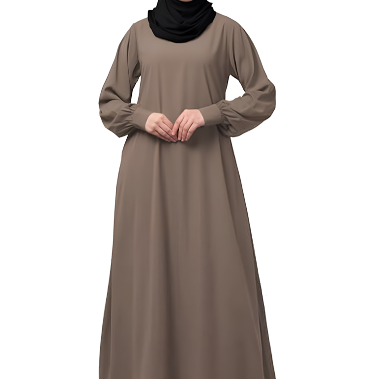 Abaya Dress With Cuff Sleeves